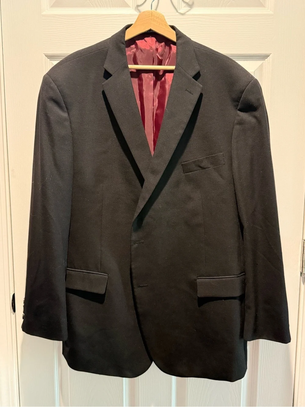 Hart Schaffner Marx Black Two-Button Sport Coat